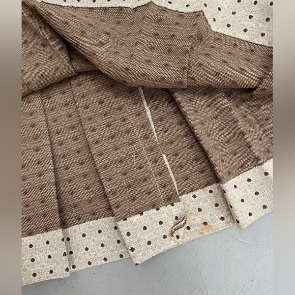 Vintage 70’s Deadstock Handmade Matching Set Dress & Belted Jacket Polka Dot - Picture 13 of 14